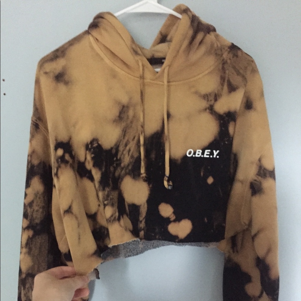 cropped obey sweatshirt